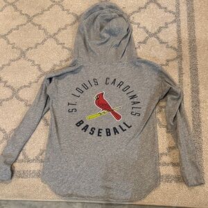 PINK Victoria's Secret Gray St. Louis Cardinals Hoodie